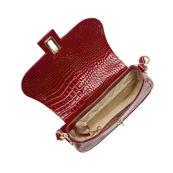 Brahmin Cynthia and Jane wallet in Red Glissandro - Picture 8 of 14